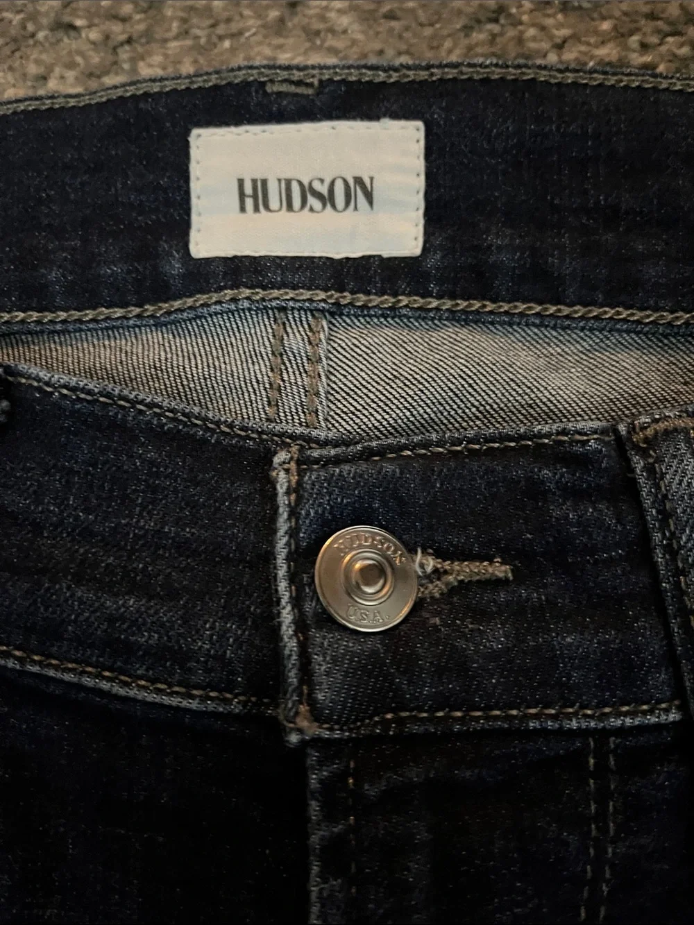 Hudson Byron straight leg Dark Blue Denim